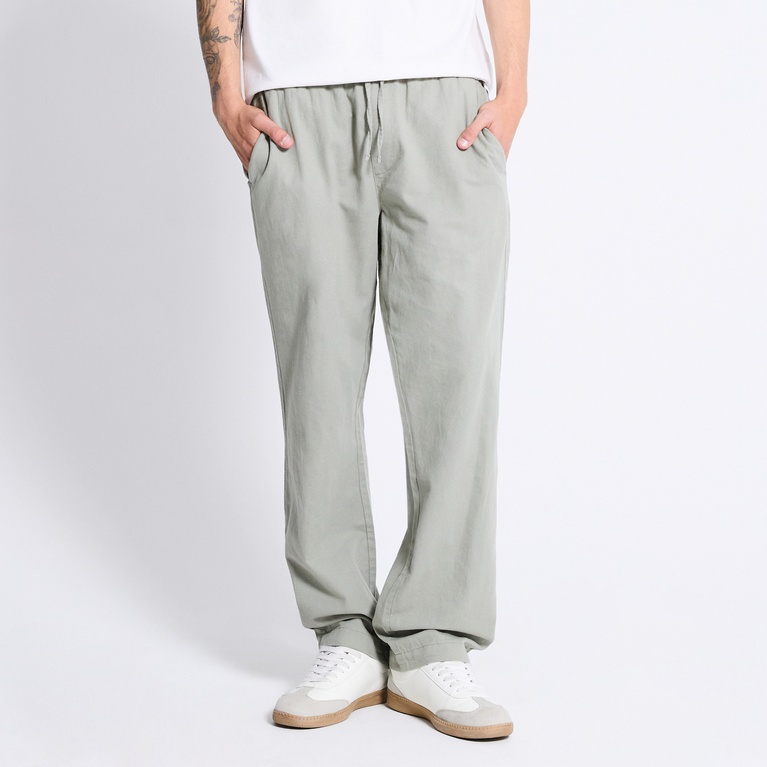 Linen blend pants "Ludvig" Green 1